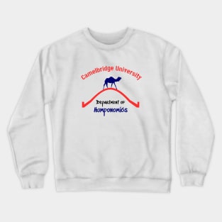 Camelbridge University, Department of Humponomics - Cambridge University Parody Design Crewneck Sweatshirt